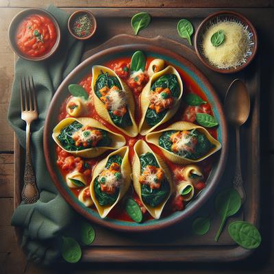 Image of Spinach and Turkey Stuffed Shells