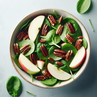 Image of Spinach Apple and Pecan Salad