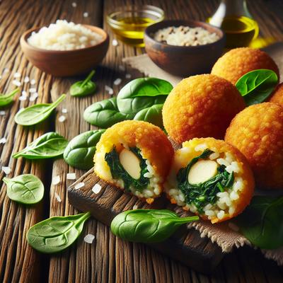 Image of Spinach Arancini Rice Balls