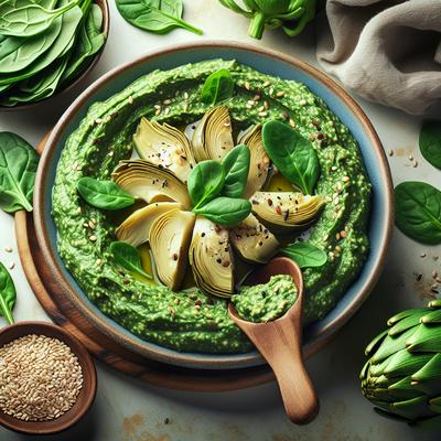 Image of Spinach Artichoke Hummus