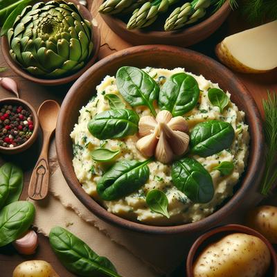 Image of Spinach Artichoke Mashed Potatoes