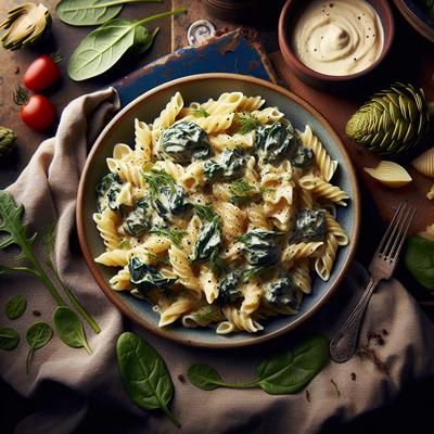 Image of Spinach Artichoke Pasta Pioneer Girl