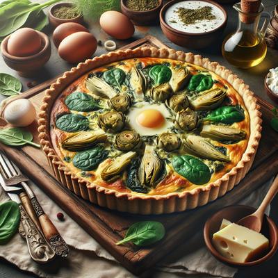 Image of Spinach Artichoke Quiche