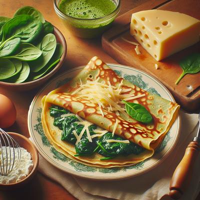 Image of Spinach Asiago Crepes