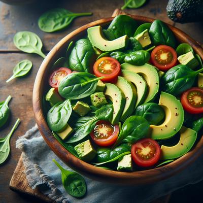 Image of Spinach Avocado Tomato Salad