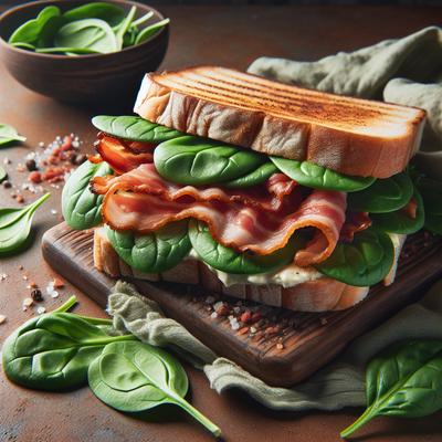 Image of Spinach Bacon Sandwiches