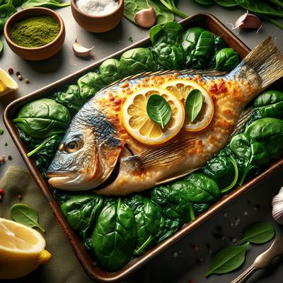 Image of Spinach Baked Tilapia