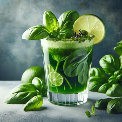 Image of Spinach Basil Lime Aid