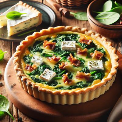 Image of Spinach Brie Bacon Mini Quiche
