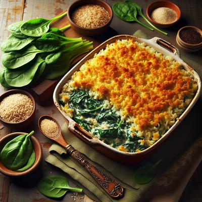Image of Spinach Brown Rice Casserole