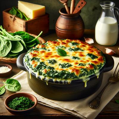 Image of Spinach Casserole Au Gratin