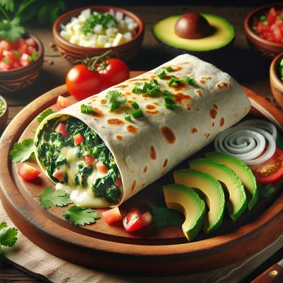 Image of Spinach Cheese Burritos