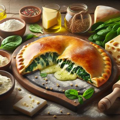 Image of Spinach Cheese Calzones