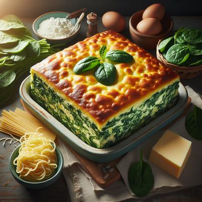 Image of Spinach Cheese Kugel Low Fat