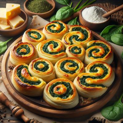 Image of Spinach Cheese Pinwheels
