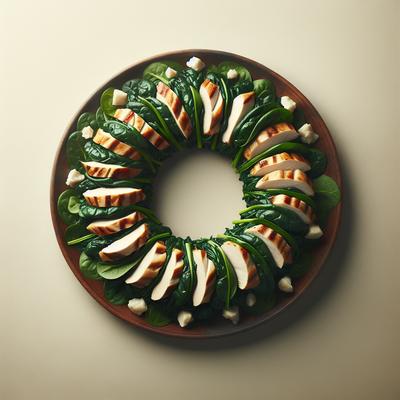Image of Spinach Chicken Wreath
