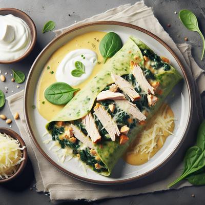 Image of Spinach Cream Cheese and Turkey Enchiladas
