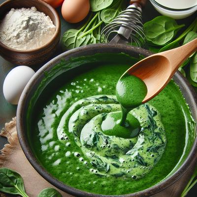 Image of Spinach Crepe Batter