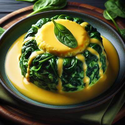 Image of Spinach Custard with Hollandaise Sauce from Savannah