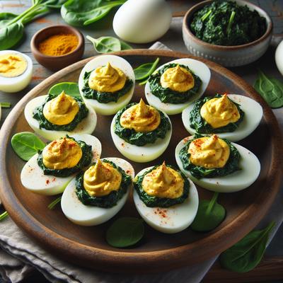 Image of Spinach Deviled Eggs