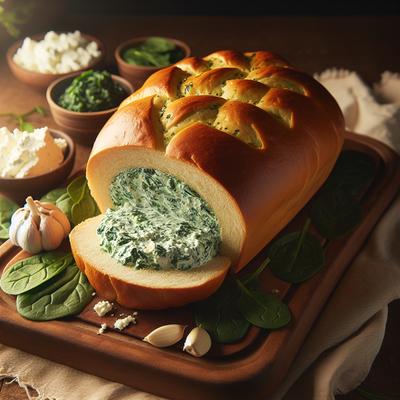 Image of Spinach Dip in a Cobb Loaf