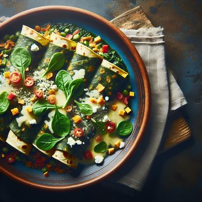 Image of Spinach Enchiladas Low Fat