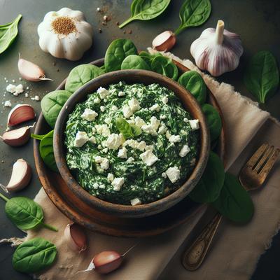 Image of Spinach Feta and Garlic Spread