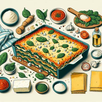 Image of Spinach Feta Lasagna