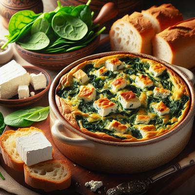 Image of Spinach Feta Strata