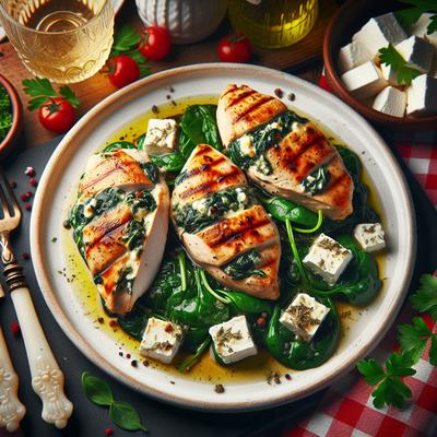 Image of Spinach Feta Stuffed Chicken Breasts