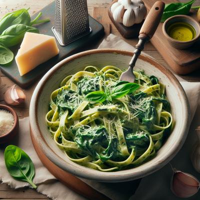 Image of Spinach Fettuccine from Cooking Light