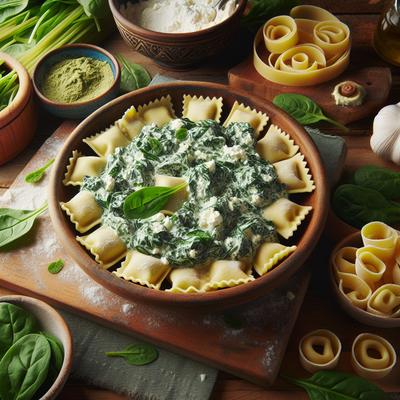 Image of Spinach Filling for Cannelloni Ravioli and Tortellini