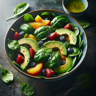 Image of Spinach Fruit Avocado Salad