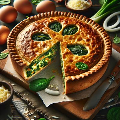 Image of Spinach Impossible Pie