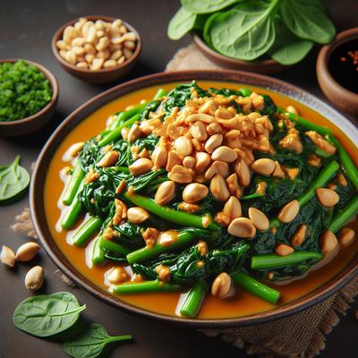 Image of Spinach in Peanut Sauce