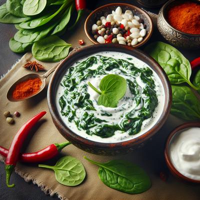 Image of Spinach in Spicy Yoghurt Palak Raita