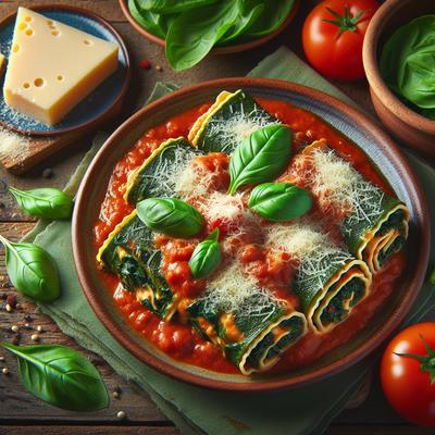 Image of Spinach Lasagna Rolls