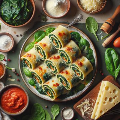 Image of Spinach Lasagna Rollups