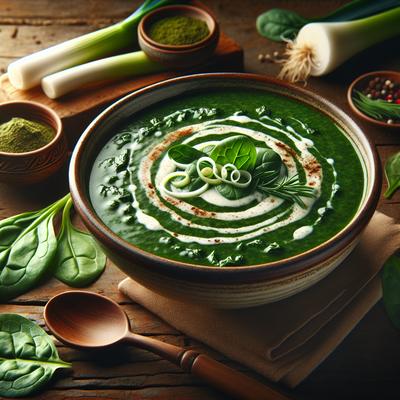 Image of Spinach Leek Cream Soup
