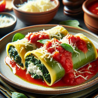Image of Spinach Manicotti
