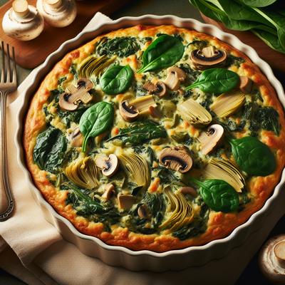Image of Spinach Mushroom Artichoke Casserole