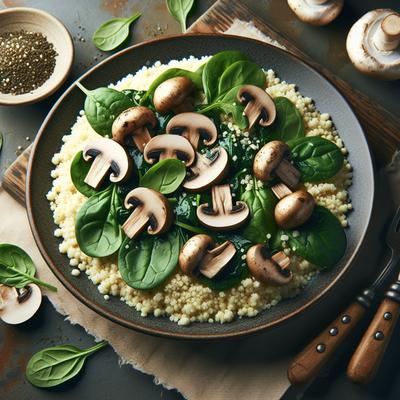 Image of Spinach Mushroom Couscous