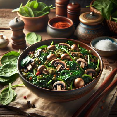 Image of Spinach Mushroom Poppin
