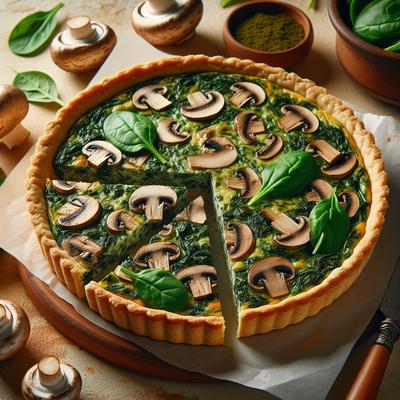 Image of Spinach Mushroom Quiche