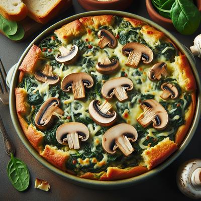 Image of Spinach Mushroom Strata