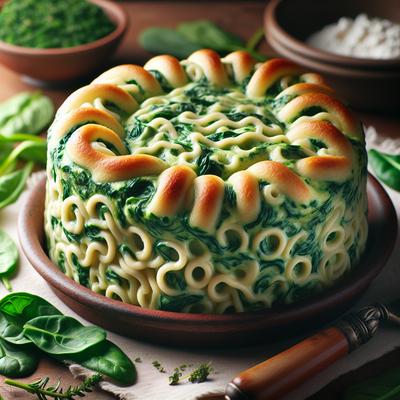 Image of Spinach Noodle Souffle