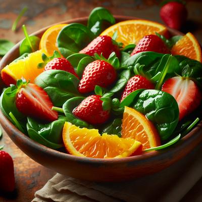 Image of Spinach Orange Strawberry Salad