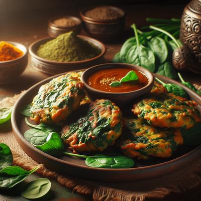 Image of Spinach Pakora Fritters