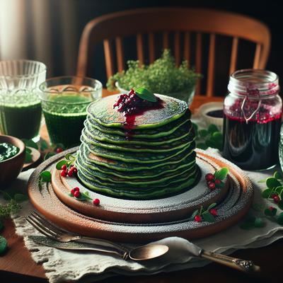 Image of Spinach Pancakes Finnish