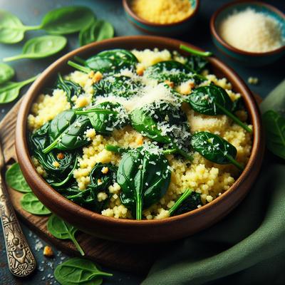 Image of Spinach Parmesan Couscous